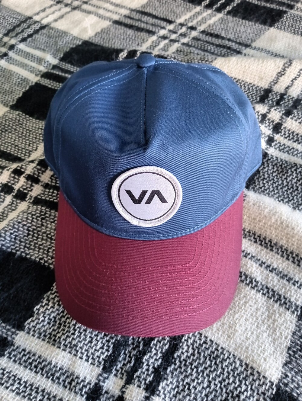 RVCA Navy & Deep Red Sullivan Snapback